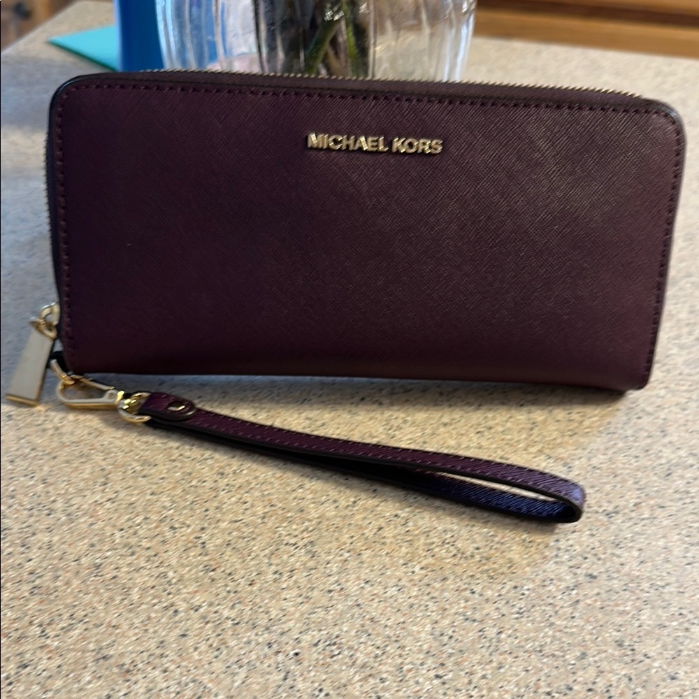 Michael Kors Purple Wristlet Wallet